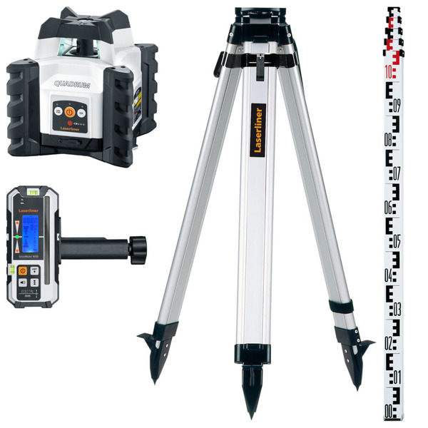 Laserliner 053520A Quadrum Compact Laser Level Set With 150cm Tripod & Case