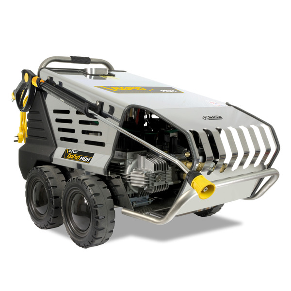 V-TUF RAPID MSH 240v Professional Hot Water Industrial Mobile Pressure Washer - 120Bar, 9L/min