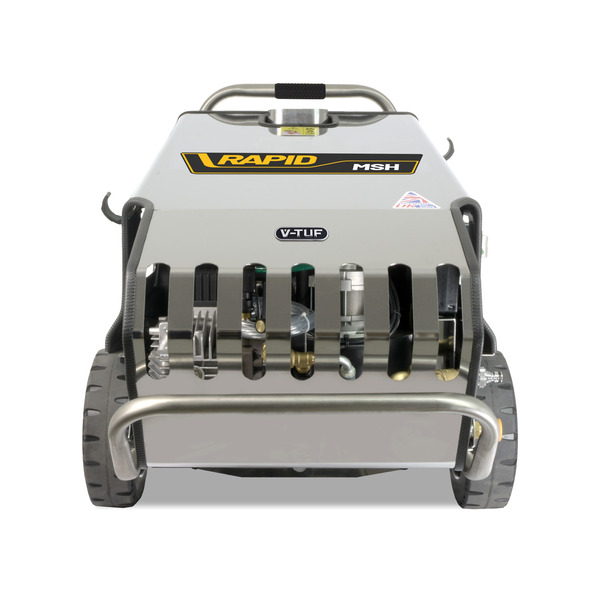 V-TUF RAPID MSH 240v Professional Hot Water Industrial Mobile Pressure Washer - 120Bar, 9L/min