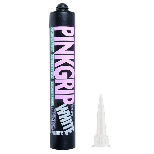 Everbuild Sika PinkGrip But It's White C4 Solvent Adhesive 380 mL - 486024