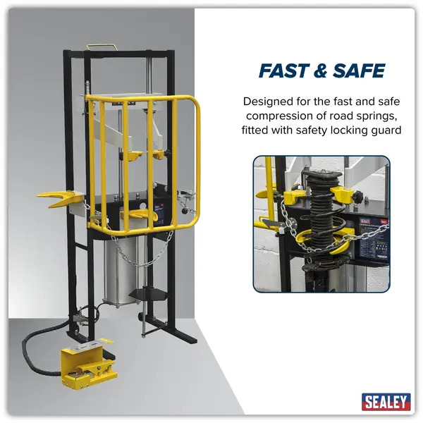 Sealey RE300 Air Operated Coil Spring Compressor 1000kg