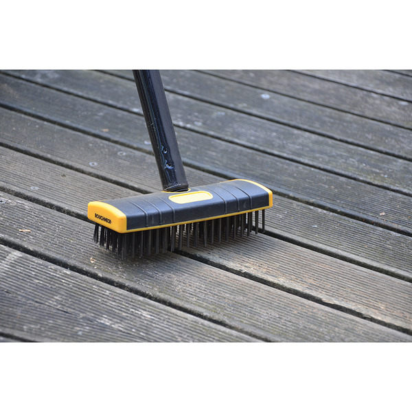 Heavy-Duty Scrub Brush Soft Grip 200mm (8in) NO Handle