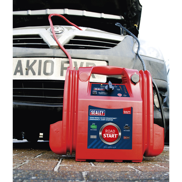 Sealey RoadStart® 12/24V Emergency Jump Starter 3200/1600 Peak Amps