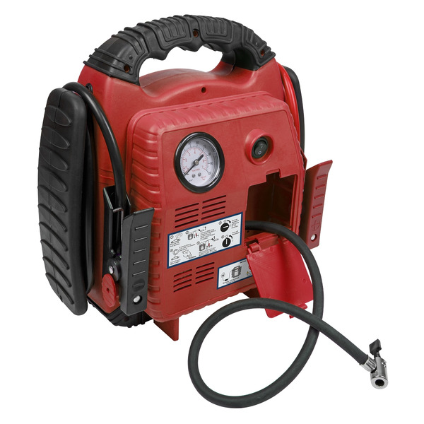 Sealey RS132 RoadStart&reg; 12V Emergency Jump Starter with Air Compressor 900 Peak Amps