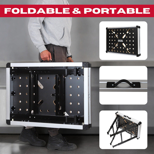 Excel 31210 Foldable Workbench with Adjustable Height