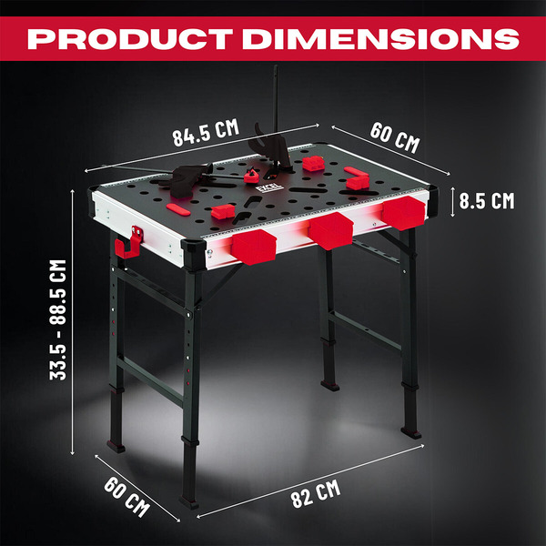 Excel 31210 Foldable Workbench with Adjustable Height