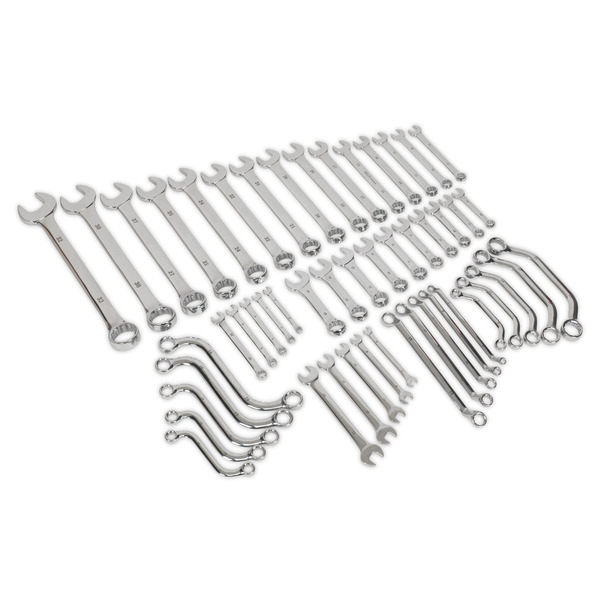 Sealey S01084 Siegen Multipurpose Spanner Set 50pc