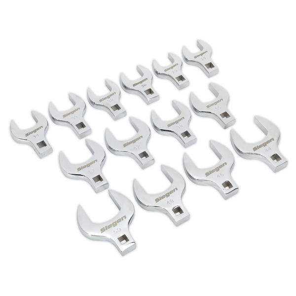Sealey S01109 Siegen Crow's Foot Open End Spanner Set 1/2