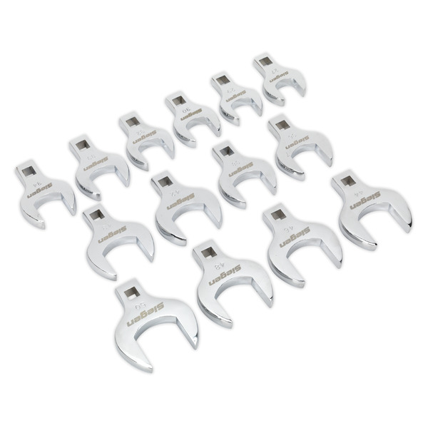 Sealey S01109 Siegen Crow's Foot Open End Spanner Set 1/2