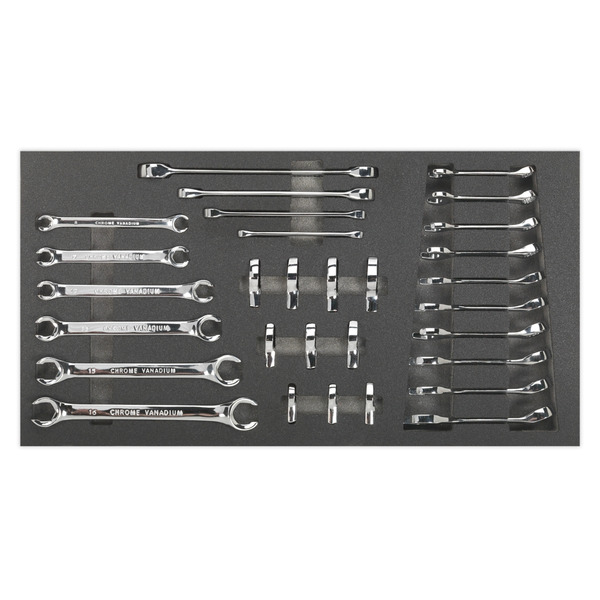 Sealey S01125 Siegen Specialised Spanner Set with Tool Tray 30pc