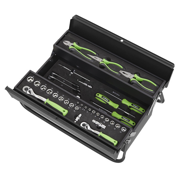 Sealey S01215 Siegen Cantilever Toolbox with Tool Kit 70pc