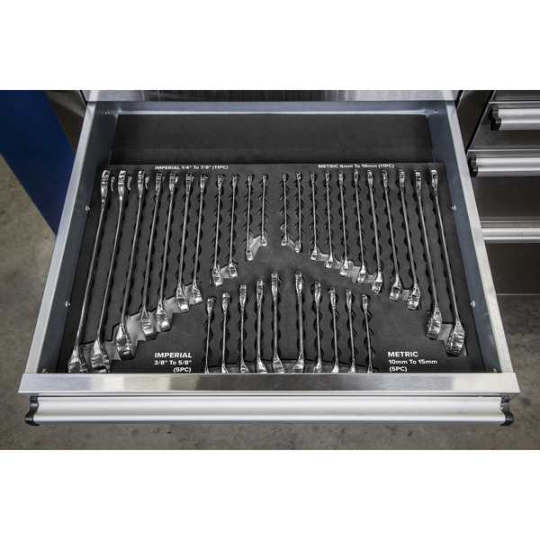 Sealey S01239 Siegen Metric/Imperial Combination Spanner Set 32pc