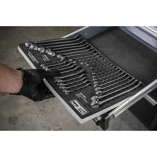 Sealey S01239 Siegen Metric/Imperial Combination Spanner Set 32pc