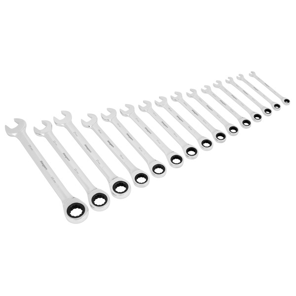 Siegen Combination Ratchet Spanner Set 15pc