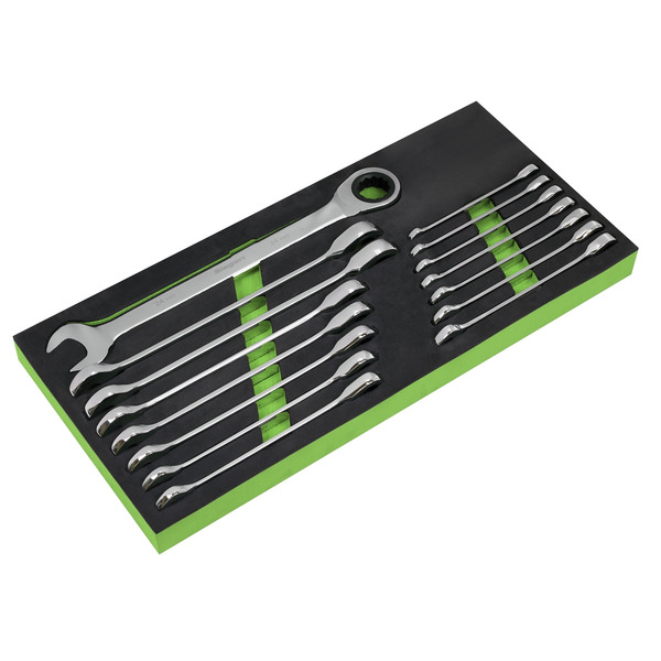 Siegen Combination Ratchet Spanner Set 15pc