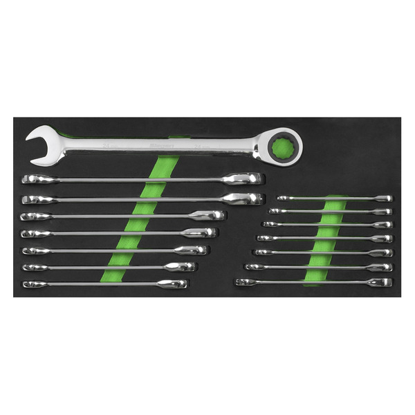 Siegen Combination Ratchet Spanner Set 15pc