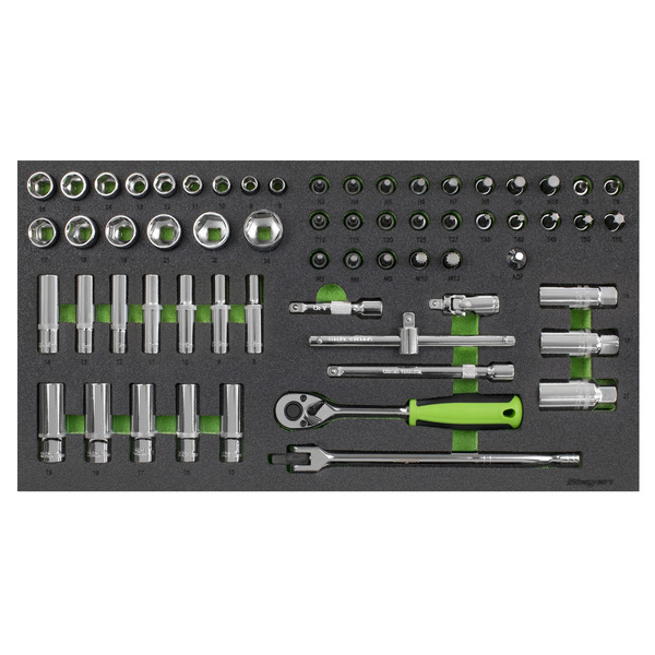 Sealey S01270 Siegen Socket Set with Tool Tray 3/8