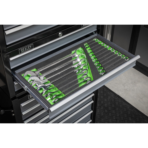 Sealey S01272 Siegen Combination Spanner Set with Tool Tray 19pc