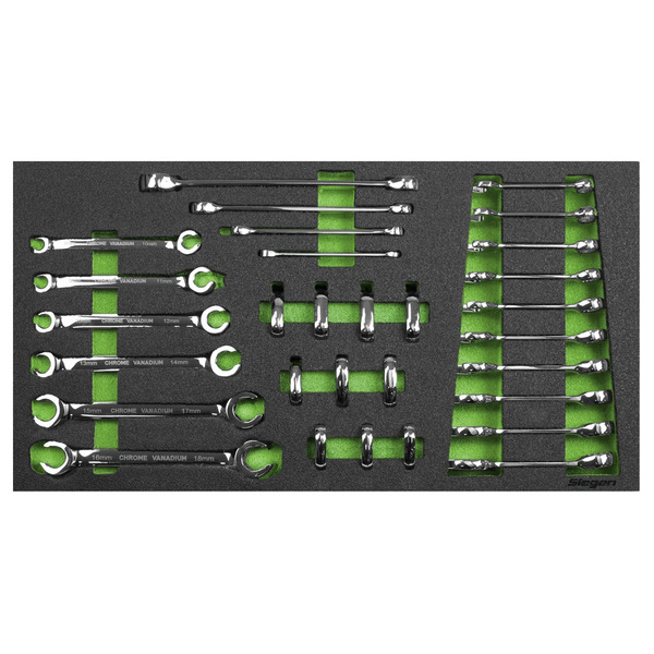 Tool Chest Combination 16 Drawer with Ball-Bearing Slides - Black/Grey & 398pc Tool Kit