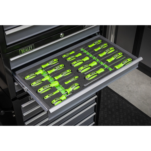 Sealey S01276 Siegen Screwdriver Set with Tool Tray 20pc