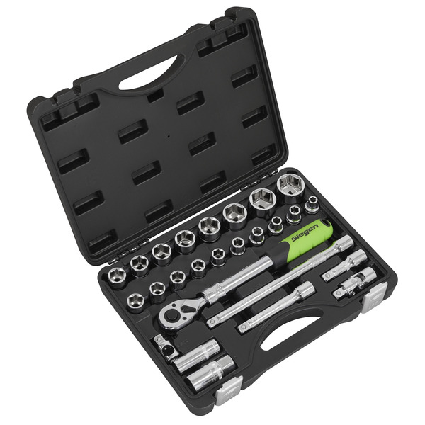 Sealey S01288 Siegen Extendable Ratchet Socket Set 1/2