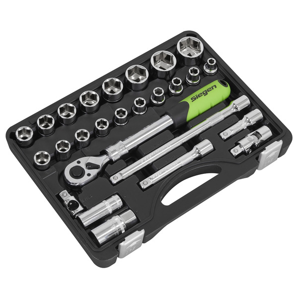 Sealey S01288 Siegen Extendable Ratchet Socket Set 1/2
