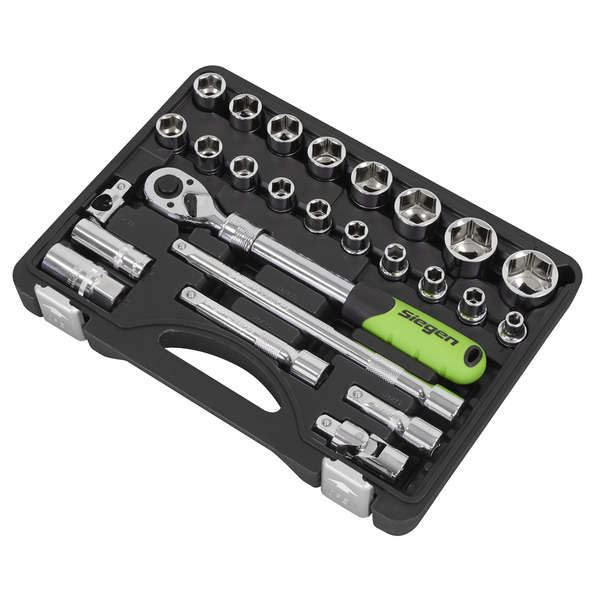 Sealey S01288 Siegen Extendable Ratchet Socket Set 1/2