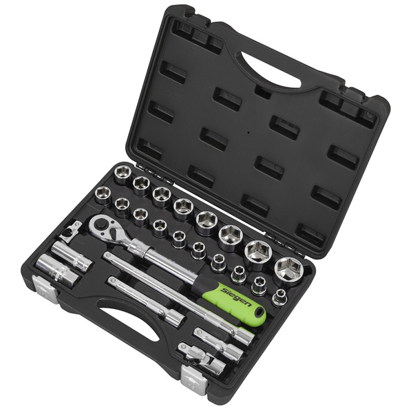 Sealey S01288 Siegen Extendable Ratchet Socket Set 1/2