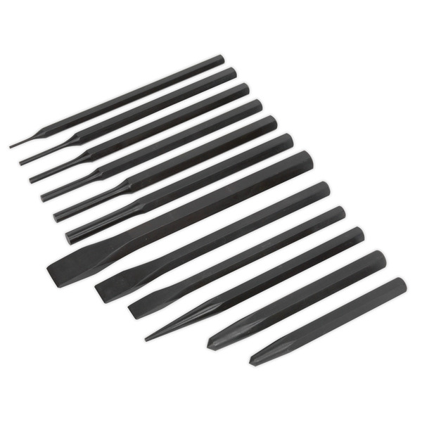 Sealey S0802 Siegen Punch & Chisel Set 12pc