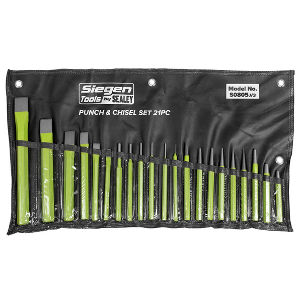 Sealey S0805 Punch & Chisel Set 21pc