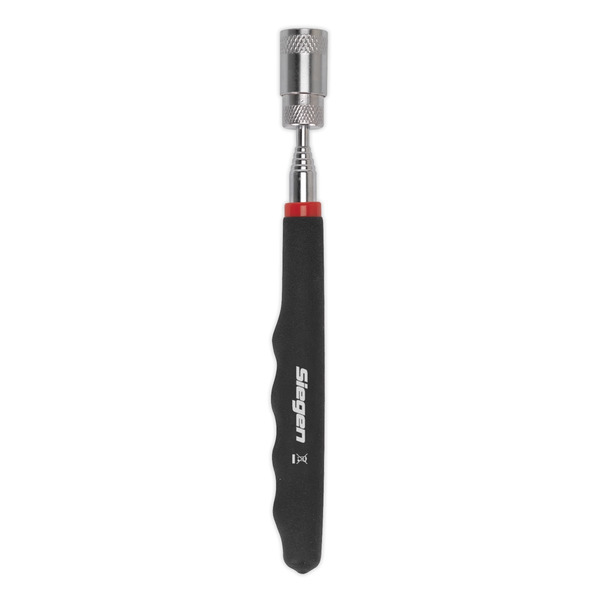 Sealey S0903DB Siegen Heavy-Duty Magnetic Pick-Up Tool with LED 3.6kg Capacity - Display Box of 16