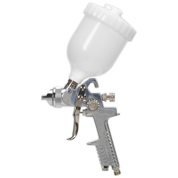 Sealey S642G Siegen General-Purpose Gravity Feed Spray Gun 1.8mm Set-Up