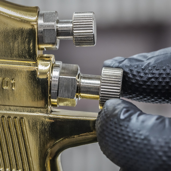 Sealey S701 Workshop Gold Series Suction Feed Spray Gun 1.8mm Set-Up