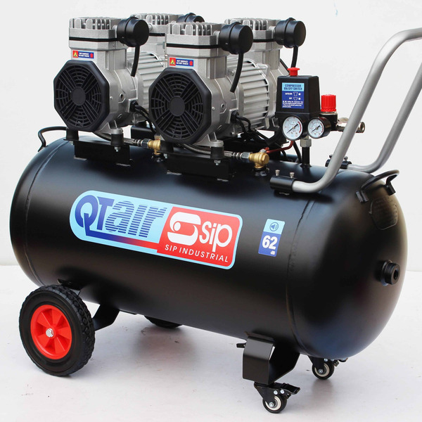 SIP Qt Air DD 3Hp 100Ltr Ultra Low Noise Oil-Free Direct Drive Compressor - 05494