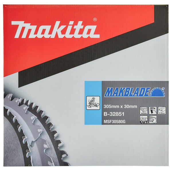 Makita B-32851 305mm x 30mm x 80T Mitre Saw Blade