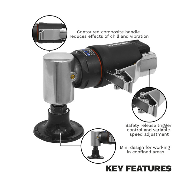 Sealey SA1003 Premier Mini Air Sander 50mm