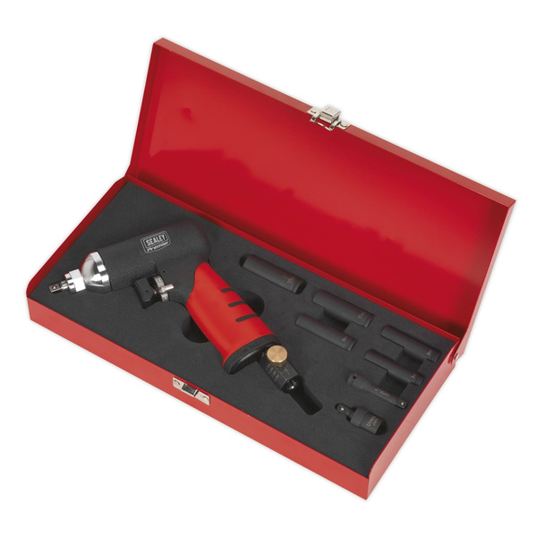 Sealey SA141 Premier Air Impact Wrench Diesel Glow Plug Kit 1/4