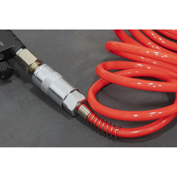 PE Coiled Air Hose with Couplings 5m x 5mm