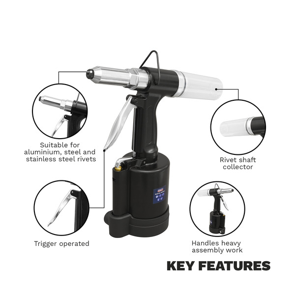 Sealey SA312 Air/Hydraulic Riveter