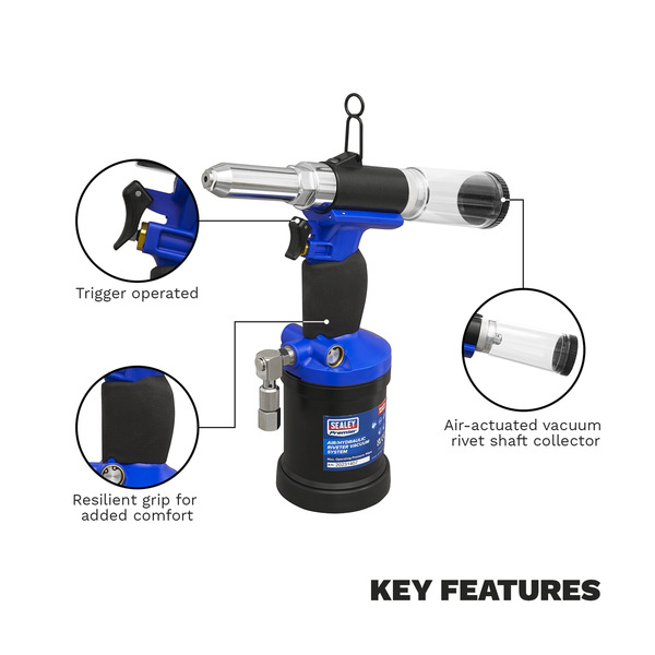 Sealey Air/Hydraulic Riveter Vacuum System