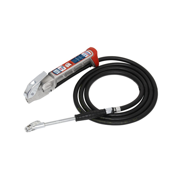 Sealey SA37/95 PCL Tyre Inflator with 2.5m Hose & Twin Clip-On Connector