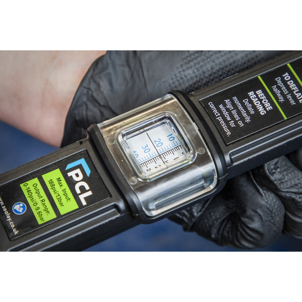 Sealey SA37/98 PCL Airlite Eco Tyre Inflator with Clip-On Connector