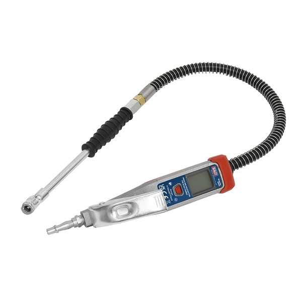 Sealey SA374 Digital Tyre Inflator with 0.5m Hose & Twin Push-On Connector