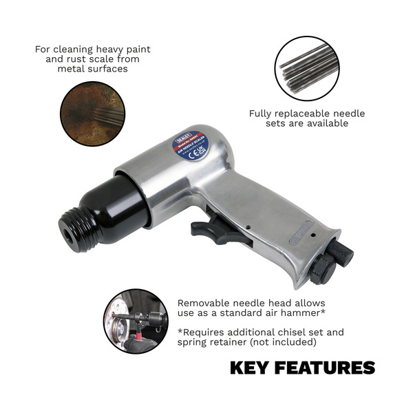 Sealey SA501 Pistol Type Air Needle Scaler