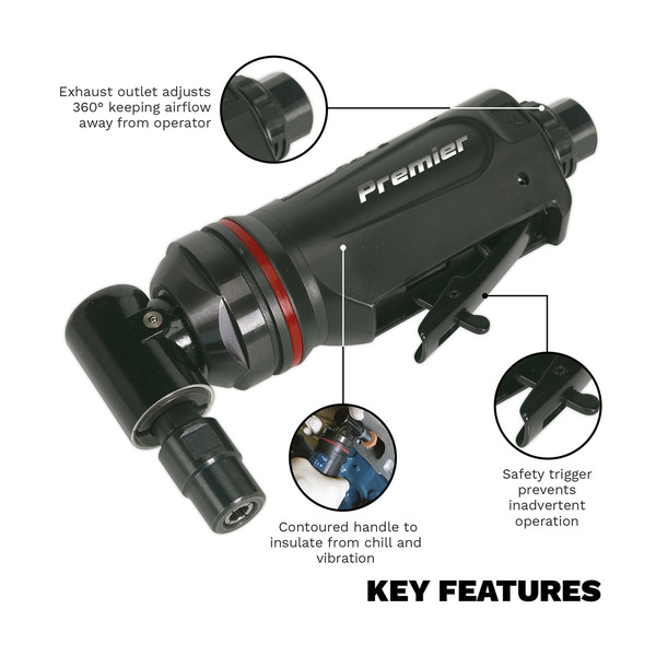 Sealey SA655 Premier 90� Maxi Air Die Grinder 6mm