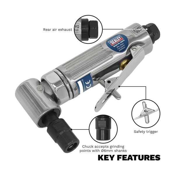 Sealey SA674 90� Angle Air Die Grinder