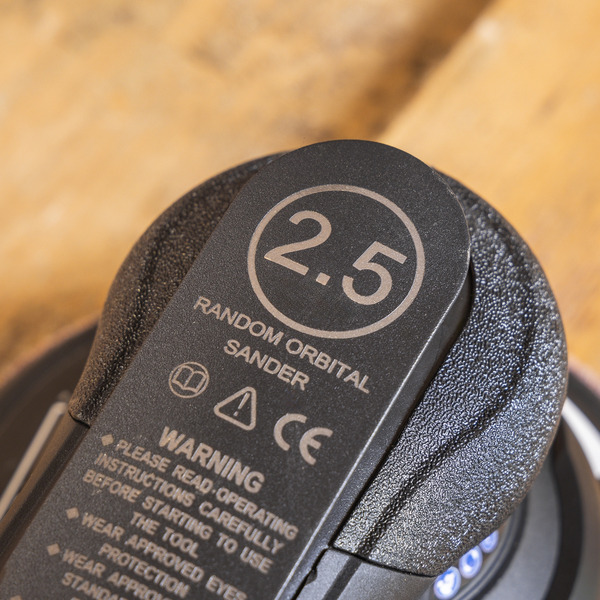 Sealey SA801 Air Palm Orbital Sander Ø150mm Dust-Free