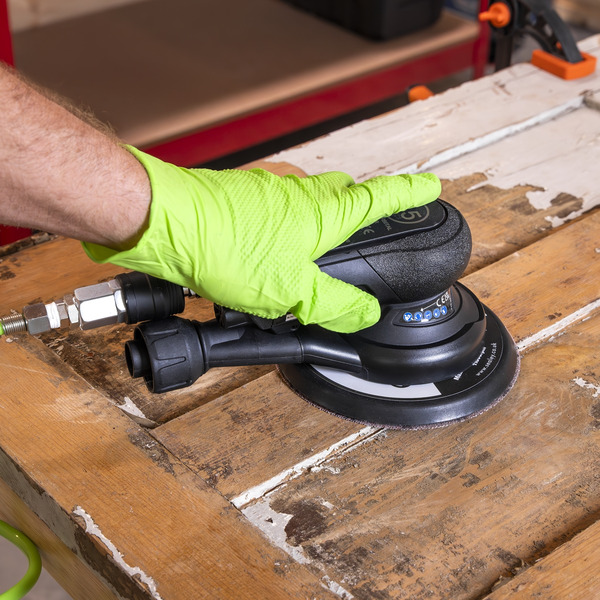 Sealey SA801 Air Palm Orbital Sander Ø150mm Dust-Free