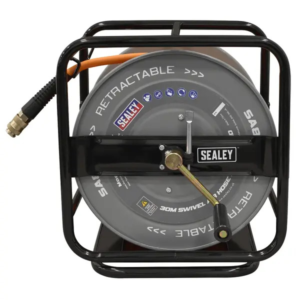 Sealey SA827 30m Swivel Air Hose Reel 6mm ID
