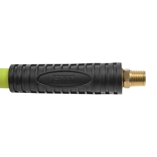 Sealey 15m Retractable High-Visibility TPR Air Hose with Metal Reel 10mm ID